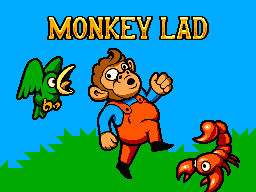 Monkey Lad (Homebrew) — Title screen